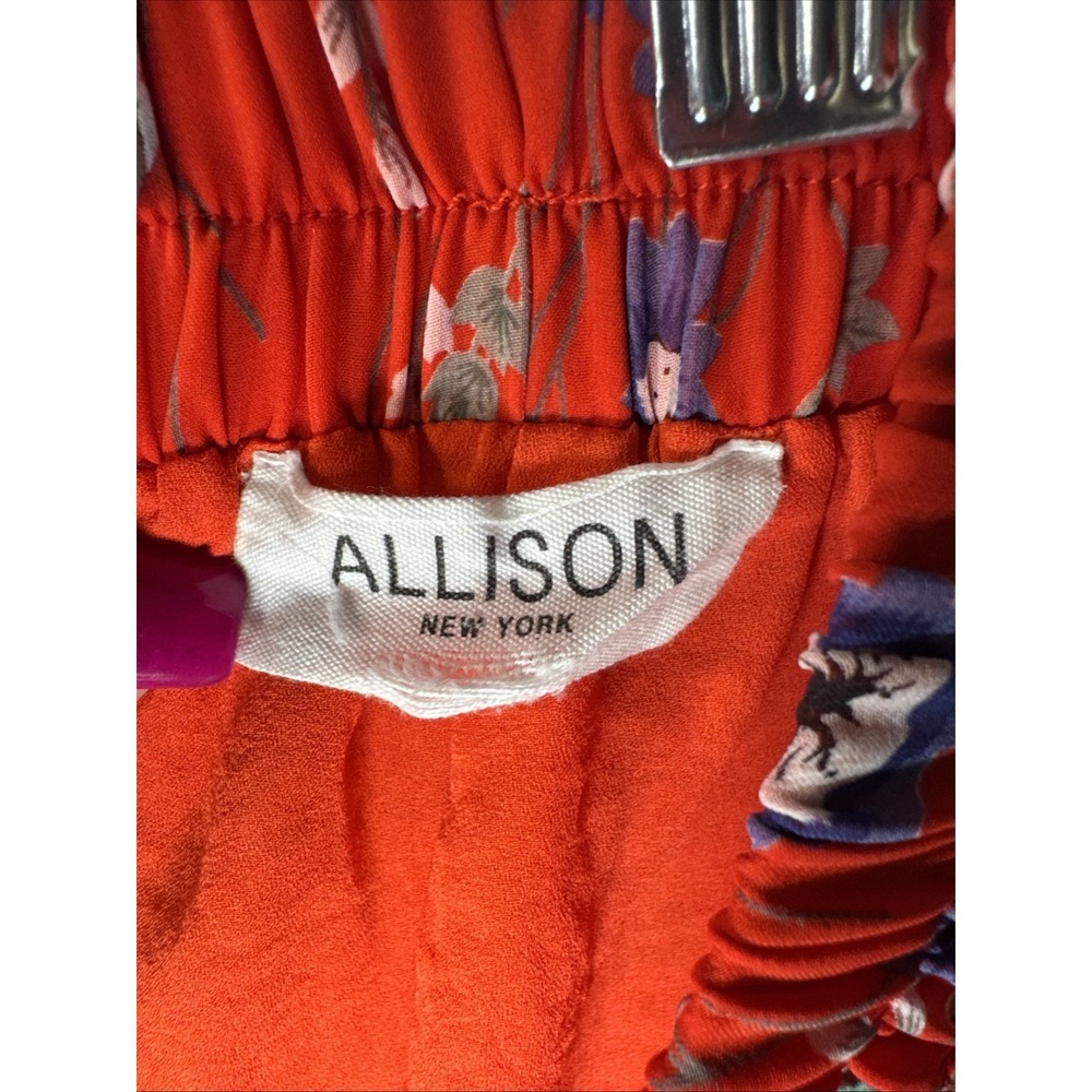 Allison New York Flirty Shorts Sx 25in Waist Sheer and Lined Fringe PomPoms BoHo - Picture 5 of 9